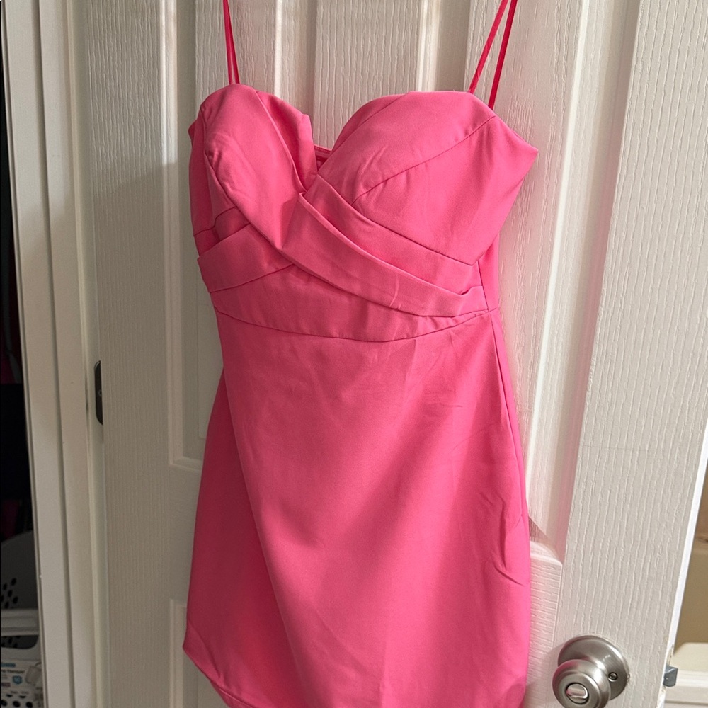 DO+BE Hot Pink Strap Mini Dress